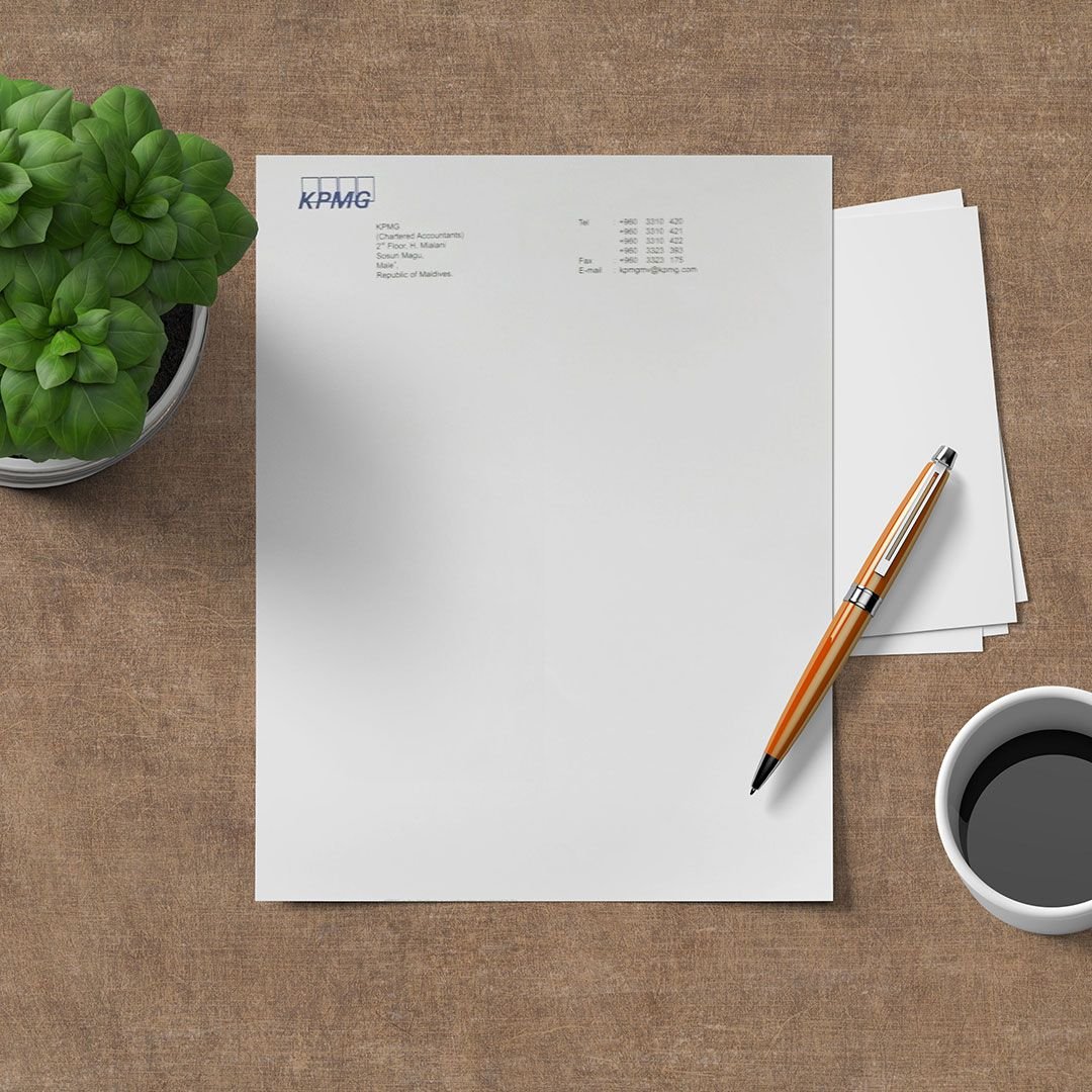 KPMG Letterhead Printing